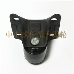 1.5寸纯PP黑色固定脚轮