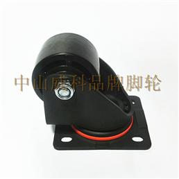 3寸纯PP黑色平底活动脚轮