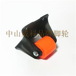1.5寸纯PP橙色固定脚轮