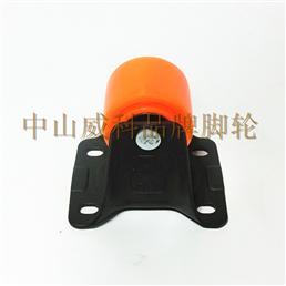 2寸纯PP橙色固定脚轮