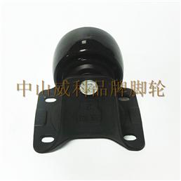 2寸纯尼龙黑色固定脚轮