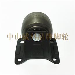 3寸全铸铁固定脚轮
