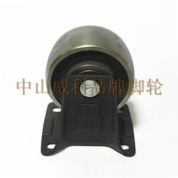 4寸全铸铁固定脚轮